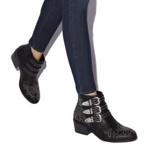 Shoedazzle "Kalene" Black Fashion Booties l Size: 6